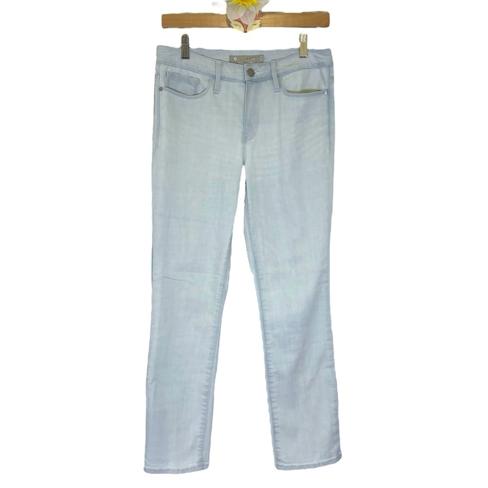 Athleta jeans Sculptek light wash mid rise lightweight denim slim ankle size 6